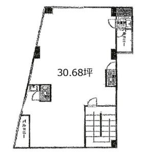 第二麻布ビル1F 間取り図