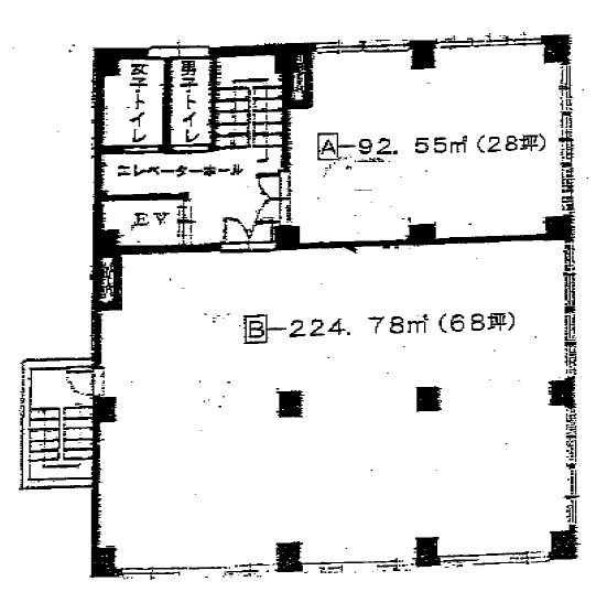 青ビル6F 間取り図