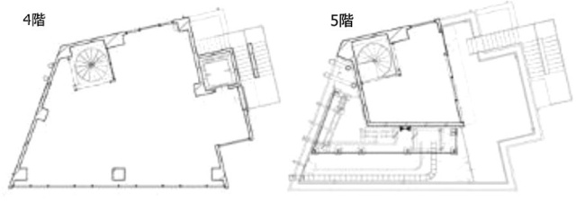 HIBICA原宿ビル4F～5F 間取り図