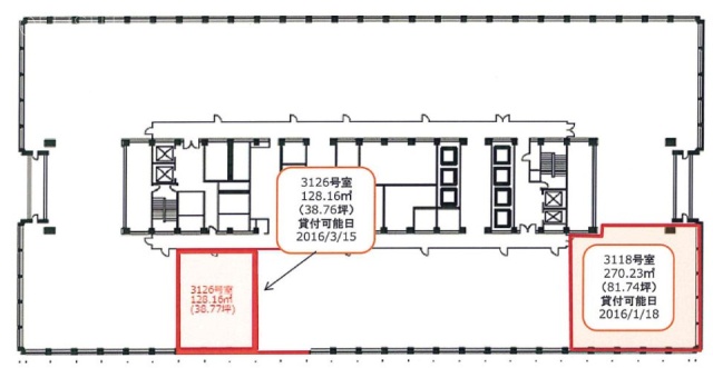 霞が関ビルディング3118 間取り図