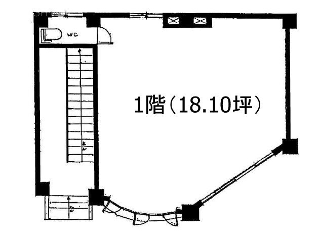 中島第三ビル1F 間取り図