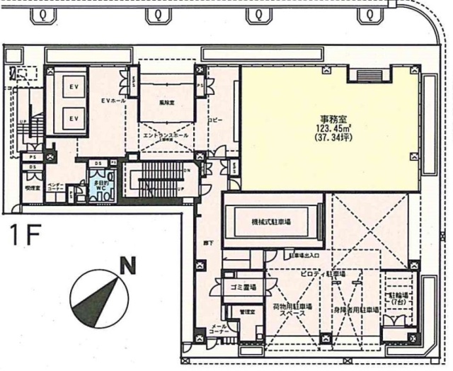 RASA日本橋ビル1F 間取り図