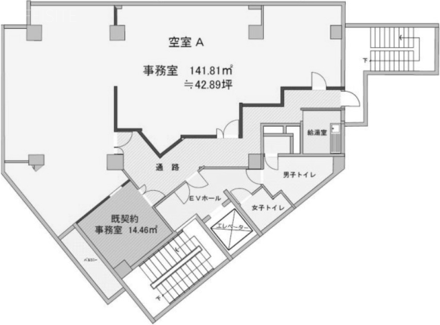 ダイトー本社ビル別館2F 間取り図