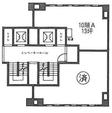 東栄八重洲ビルA 間取り図