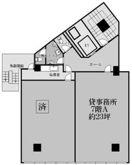 地得ビルA 間取り図