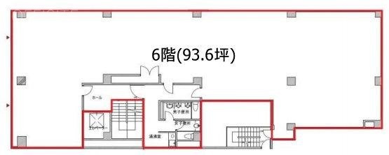 TOYAビル7 新館6F 間取り図