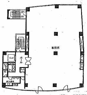 麻布井上ビル5F 間取り図