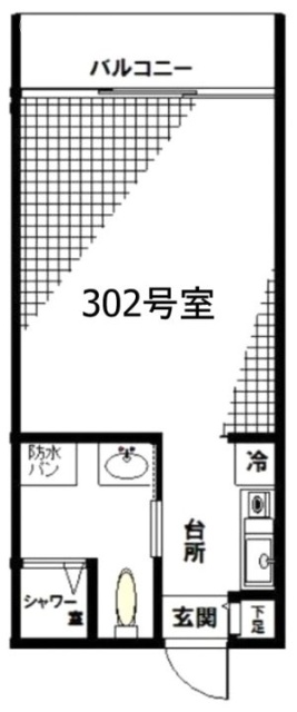銀座USB302 間取り図