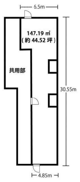 メローナ日本橋1F 間取り図