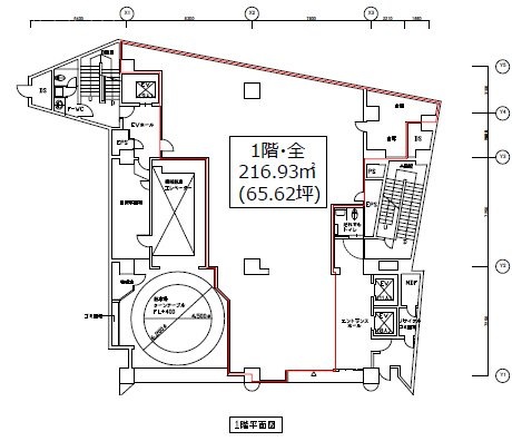 野村不動産渋谷道玄坂ビル1F 間取り図