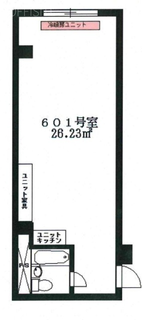 ビジデンス千駄ヶ谷601 間取り図