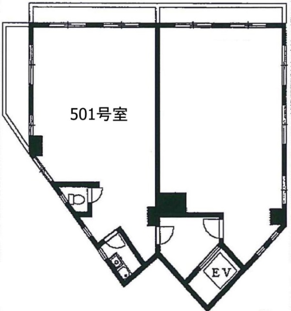 ステーションプラザロイヤル501 間取り図