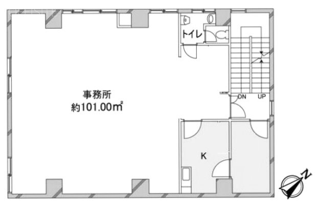 代々木エステートビル2F 間取り図