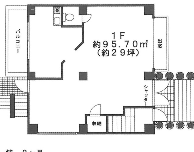 光悦ビル1F 間取り図