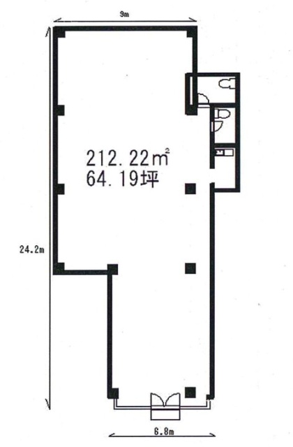 ハウス五本木ビル1F 間取り図