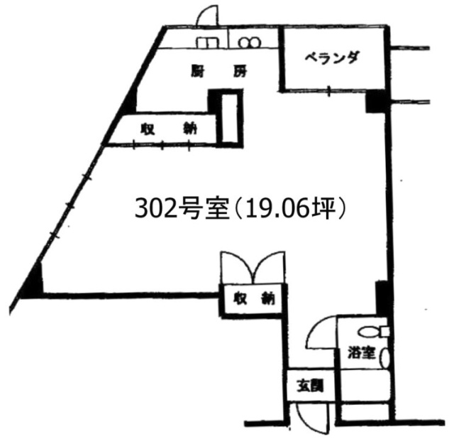 サントロペ南青山302 間取り図