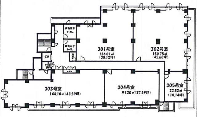 調布東口ビル303 間取り図