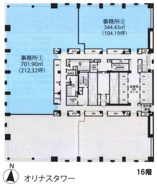 オリナスタワー1 間取り図