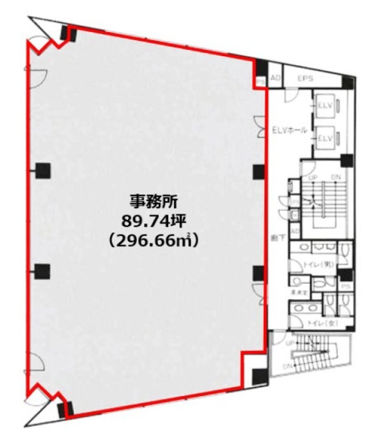 昭和ビル4F 間取り図
