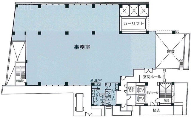 WESTALL四谷ビル1F 間取り図