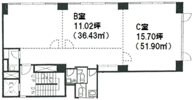 富田屋ビルC 間取り図