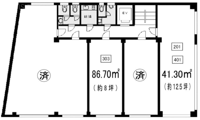 伊藤第二ビル401 間取り図