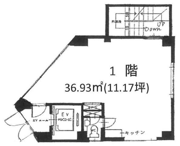 MAビル札の辻1F 間取り図