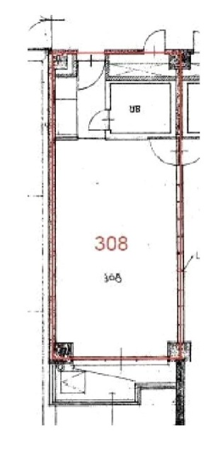 ニュー千駄ヶ谷マンション308 間取り図