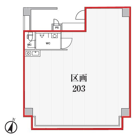 仲町台トーセイビル203 間取り図