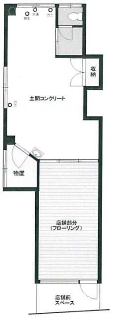 シュロス旗の台ビル1F 間取り図