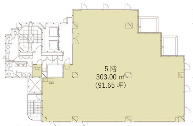 A-PLACE恵比寿東(旧 フロンティア恵比寿)5F 間取り図