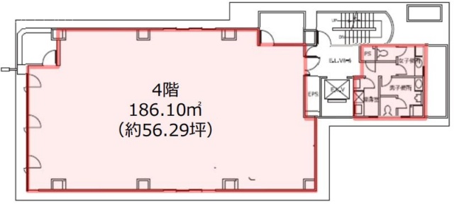 門前仲町MAビル4F 間取り図