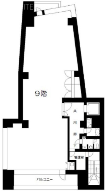 サウスコラム小林ビル9F 間取り図