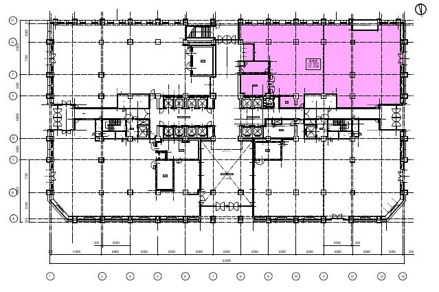 丸の内郵船ビル1F 間取り図