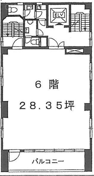 三和フォワーディングビル6F 間取り図