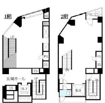 瑞光ビル1F～2F 間取り図