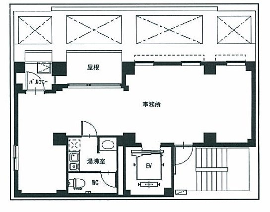 日鉄岩本町ビルディング7F 間取り図