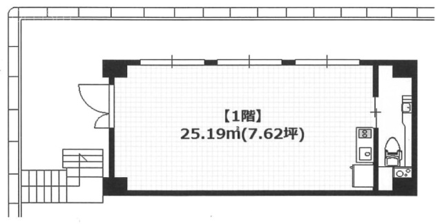 佐藤商事ビル1F 間取り図