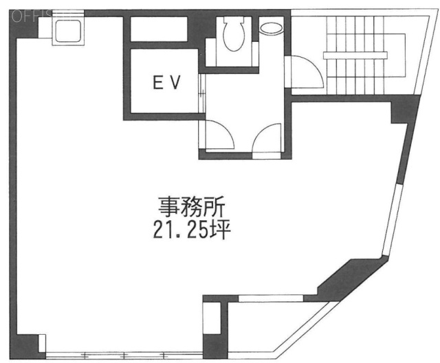 第五山京ビル9F 間取り図