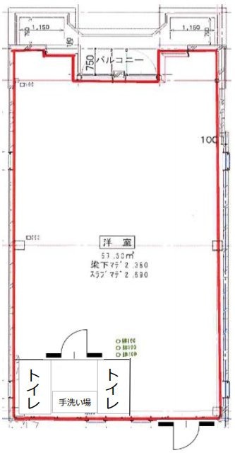 グランドネス渋谷3F 間取り図