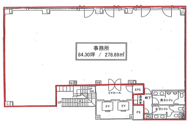 芝公園リッジビル2F 間取り図