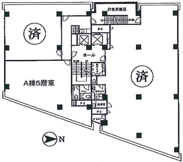 東照ビルA棟東 間取り図
