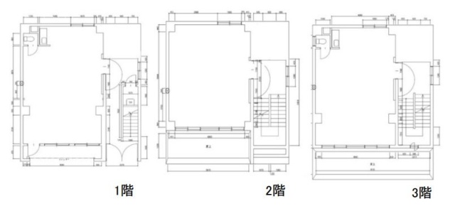 神田THビル1F～3F 間取り図