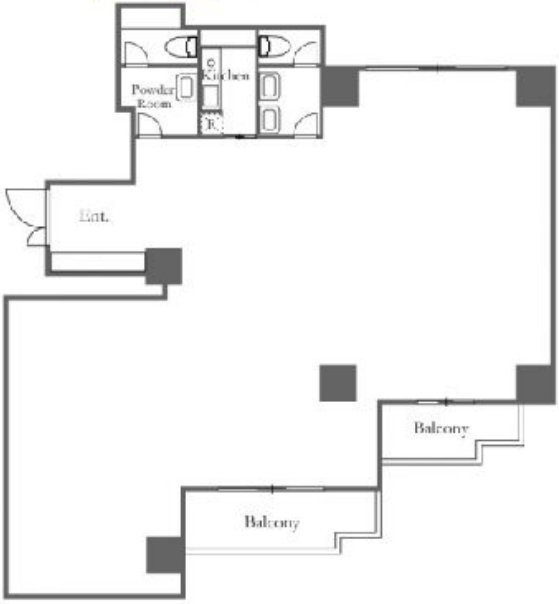 アクシア青山ビル305 間取り図
