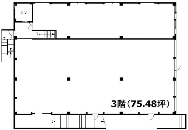 大杉2丁目貸店舗・事務所3F 間取り図