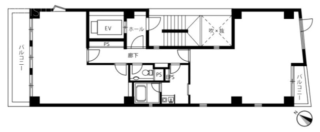 番町YMビル6F 間取り図