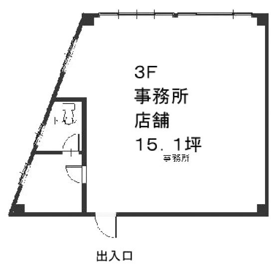 岡野ビル3F 間取り図