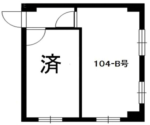 駒形武蔵野マンション104-B 間取り図