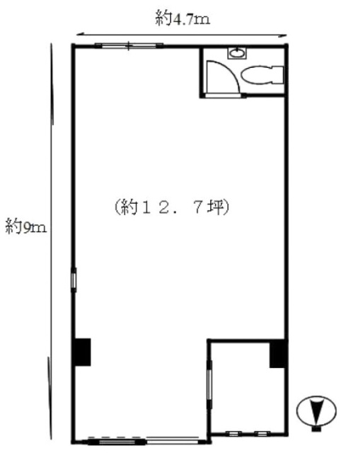 臼倉ハイムビル1F 間取り図