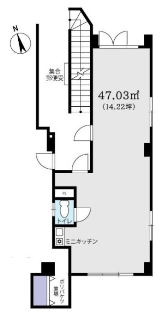 麻布KSビル1F 間取り図